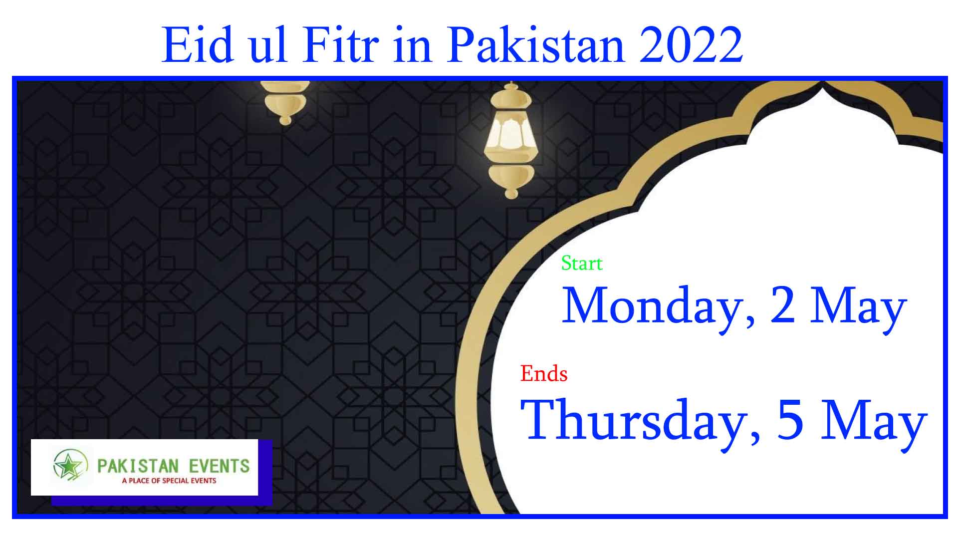Eid ul Fitr Date in Pakistan Pakistan Event